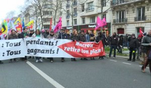Retraites: début de la manifestation parisienne