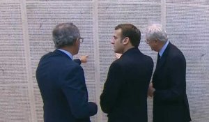 A Paris, Macron inaugure le Mur des Noms au Mémorial de la Shoah (1)