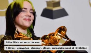 Grammy Awards 2020 : Billie Eilish grande gagnante de la 62e cérémonie