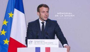Mémorial de la Shoah: "Tout savoir pour tout dire, pour ne rien oublier" (Macron)