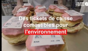 Des tickets de caisse comestibles pour l'environnement