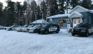Français disparus en motoneige au Québec: images d'un poste de police près du lieu de l'accident