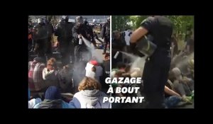 L&#39;aéroport de Chambéry bloqué, les manifestants délogés avec des gaz lacrymogènes