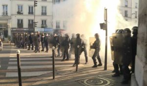 "Gilets jaunes" à Paris: quelques tensions dans le cortège