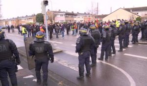 Dunkerque : Manifestation en marge de la venue d'Emmanuel Macron 