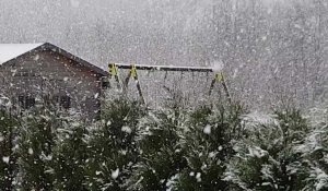 Les premiers flocons de neige de l'hiver tombent dans l'Audomarois