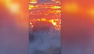 En Islande, rare éruption de lave d'un volcan très longtemps endormi