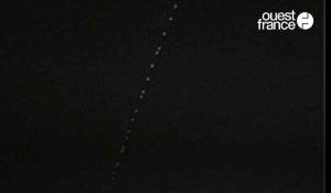 VIDEO. Il filme l'étrange cortège de satellites Starlink dans le ciel de Cholet