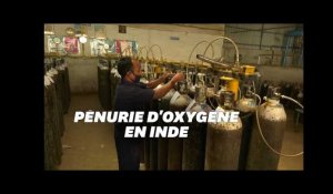 En Inde, la pénurie de bouteilles d'oxygène plonge le pays dans une crise sanitaire majeure