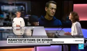 En Russie, 1 400 arrestations lors des mobilisations pro-Navalny