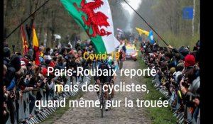 Paris-Roubaix reporté, mais des cyclistes quand même sur le parcours