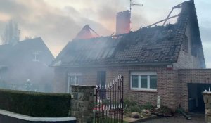 Une maison en proie aux flammes à Heuringhem, ses habitants sains et saufs