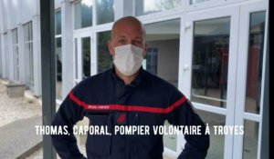 Formation des pompiers : interview de Thomas, caporal et de Valérie Mura, de l'IFSI de Troyes