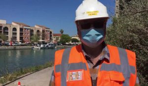 Frontignan : premières actions contre les odeurs d'œuf pourri le long du canal