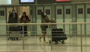 Covid: A Roissy, arrivée des derniers vols en provenance du Brésil