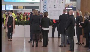 Hommage aux victimes des attentats du 22 mars à Brussels Airport