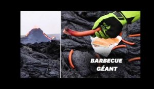 En Islande, ils profitent de l’éruption volcanique pour cuire leurs hot-dogs