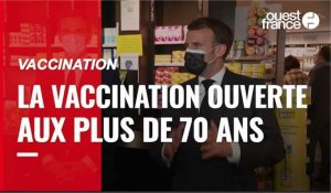 VIDÉO. Emmanuel Macron : « Les plus de 70 ans pourront être vaccinés dès samedi »
