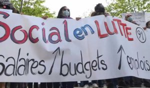 Les "oubliés du Ségur de la Santé" manifestent à Paris