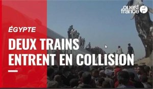 VIDÉO. Égypte : deux trains entrent en collision