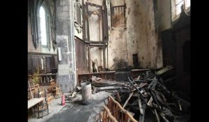 Incendie à la collégiale d'Avesnes: les dégâts