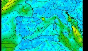 En Méditerranée, les conditions de vent pour cette semaine