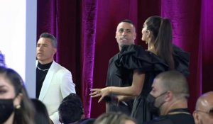 La star américaine du reggaeton Nicky Jam arrive aux Latin American Music Awards