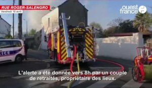 VIDÉO. Trélazé : les pompiers d'Angers mobilisés sur un feu de pavillon 