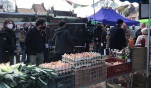 Ambiance de tournage du film avec Fabrice Luchini sur le marché de Montreuil