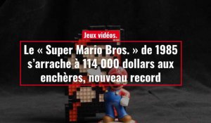 Un jeu « Super Mario Bros. » de 1985 s'arrache à 114 000 dollars aux enchères