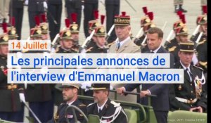 14 Juillet : Les principales annonces de l'interview d'Emmanuel Macron.
