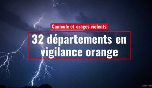 Canicule et orages violents : 32 départements en vigilance orange