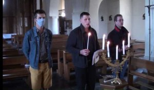 Des chanteurs animent les vêpres à Walincourt-Selvigny