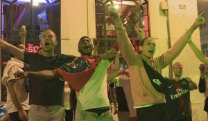 Ligue des champions : les supporters du PSG fêtent leur victoire à Lisbonne