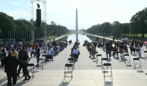 USA: arrivée des manifestants pour le rassemblement antiraciste à Washington