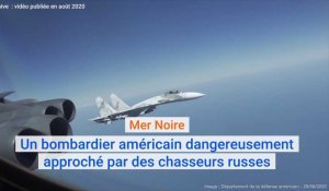 En mer Noire, un bombardier américain dangereusement approché par des chasseurs russes (août 2020)