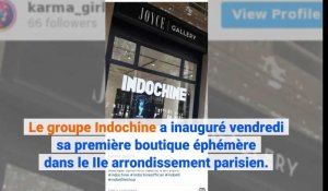 Un magasin éphémère autour du groupe Indochine à Paris