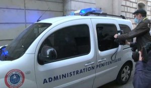 Affaire Narumi: le cortège transportant Nicolas Zepeda arrive au tribunal de Besançon