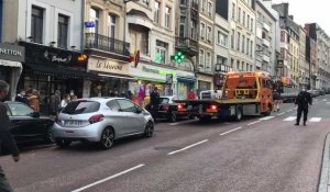 Au moins trois voitures percutées dans un accident Grande-Rue, à Boulogne-sur-Mer