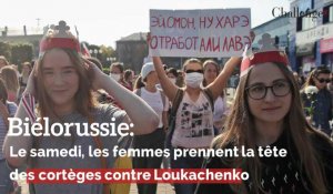 Biélorussie: Le samedi, les femmes prennent la tête des cortèges contre Loukachenko﻿