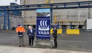 Inauguration stockzge d'ammoniac Yara