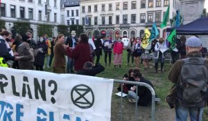 Manifestation d'Extinction Rébellion pour une politique écologique forte