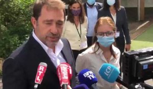 Amiens: Christophe Castaner et Aurore Bergé s'expriment après l'élection du président des députés LREM