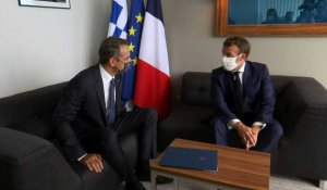 Méditerranée: Macron rencontre Kyriakos Mitsotakis, Premier ministre grec