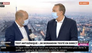 Coronavirus : Jean-Marc Morandini se fait tester en direct dans Morandini Live (vidéo)