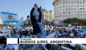 Quarantaine, corruption : Manifestation tous azimuts à Buenos Aires