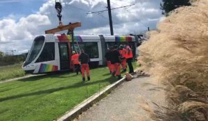 Déraillement du tramway à Angers : le trafic est rétabli