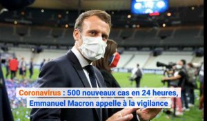 Coronavirus : 500 nouveaux cas en 24 heures, Emmanuel Macron appelle à la vigilance