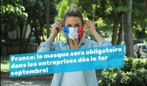 France: masque obligatoire dans les entreprises dès le 1er septembre y compris dans les open space