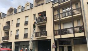 VIDÉO. Intervention des pompiers en centre-ville d’Alençon